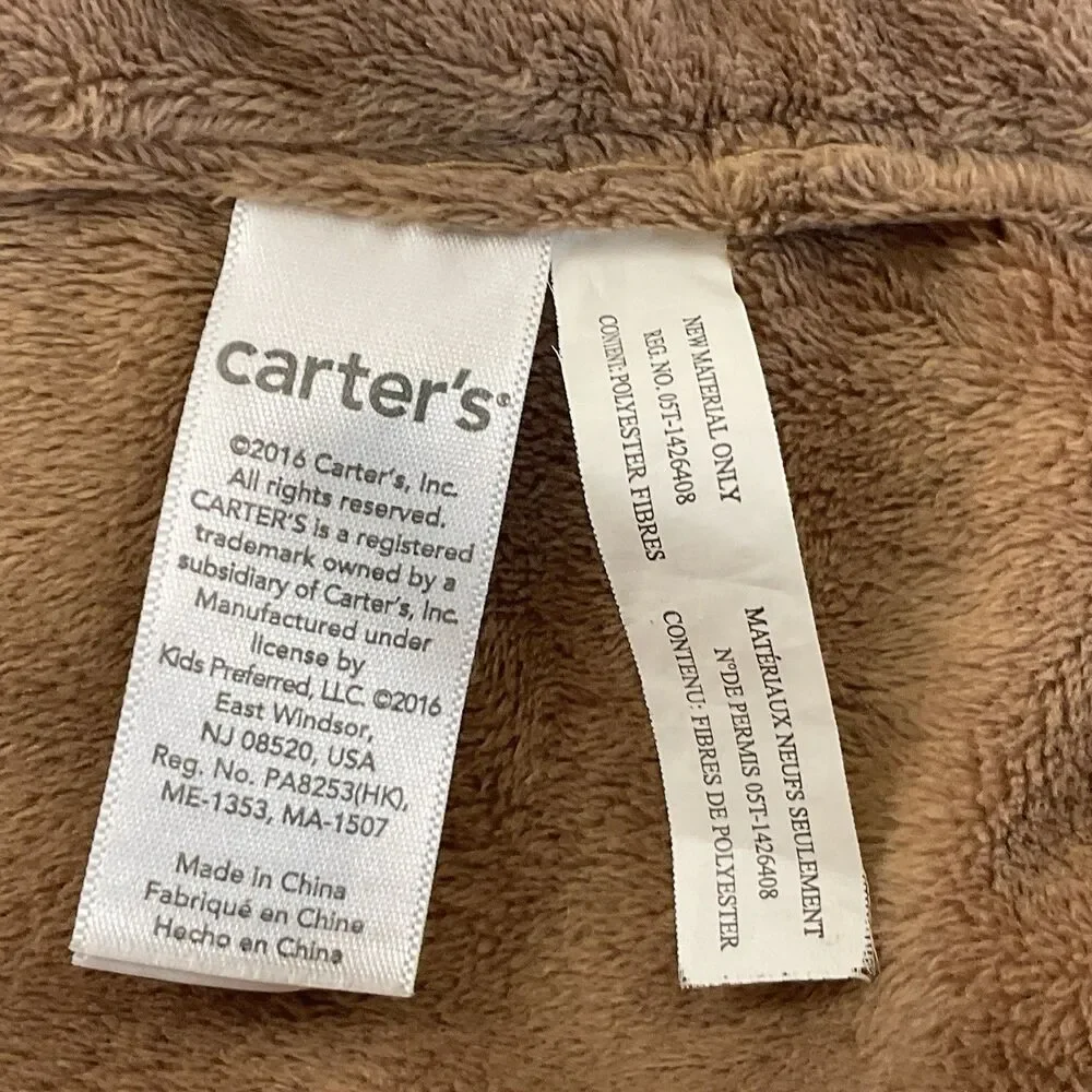 2016 Carter’s Fox Unisex Security Blanket Nappy Lovey Baby‎ Plush Square